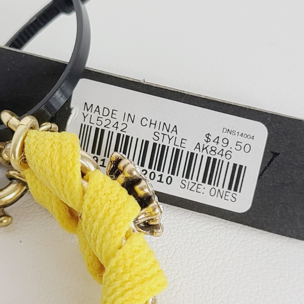 J.Crew Yellow Crystal Rhinestone Bracelet - Picture 7 of 8